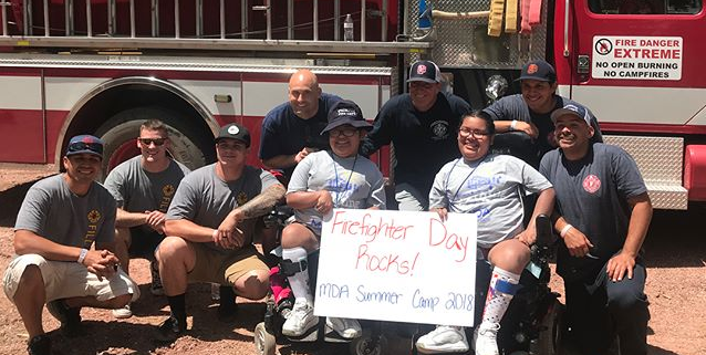 PHX Fire Fighters Join MDA Camp